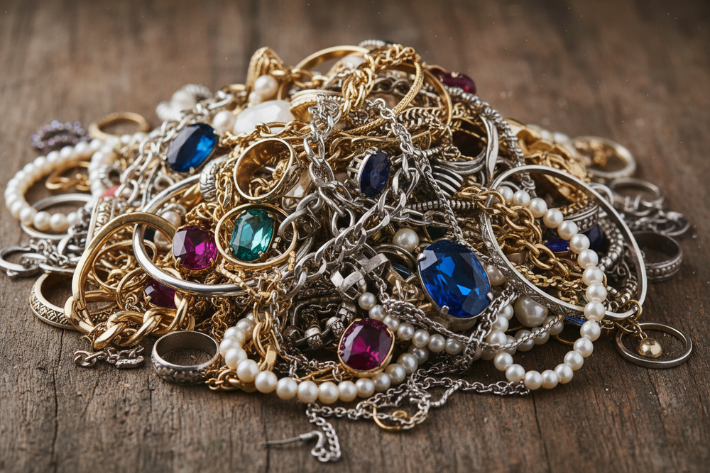 lots of jewellery un organise